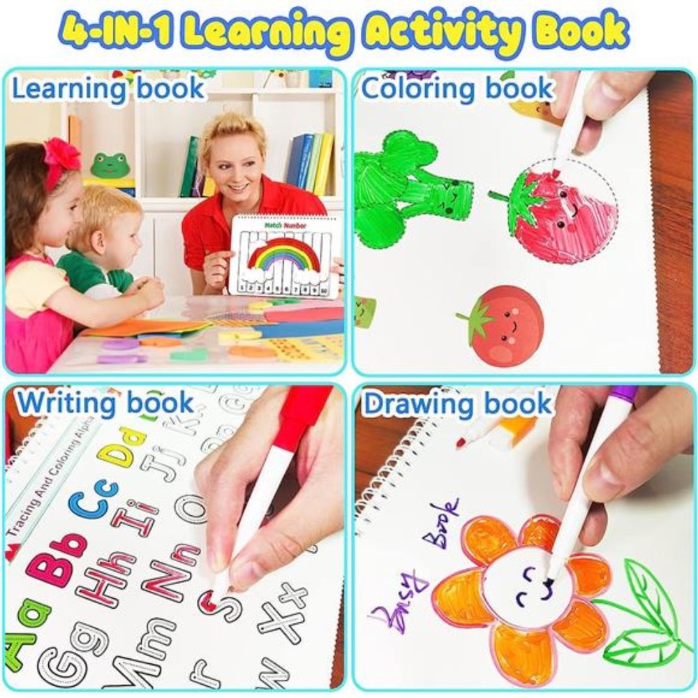Montessori Preschool Learning Activities Newest 29 Themes Busy Book - Workbook - Picture 4 of 6